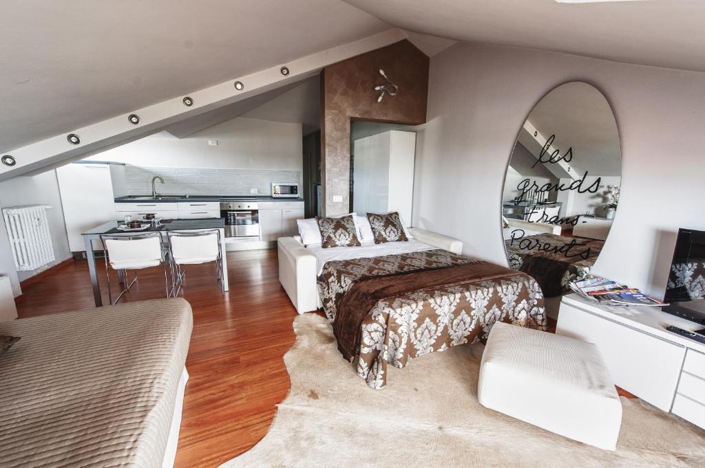 شقة Cute & Cozy Terrace بيرغامو الغرفة الصورة